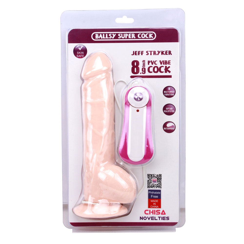 Dildo vibrant realist JEFF STRYKER de 8,9 inchi